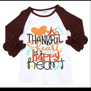"Thankful heart" raglan